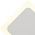 NLK03969 Modena Magnetic Base Wall Lamp LED 15/19cm Diamond Centre Sand White/Acrylic Frosted Diffuser