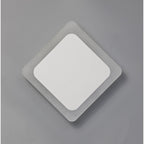 NLK03969 Modena Magnetic Base Wall Lamp LED 15/19cm Diamond Centre Sand White/Acrylic Frosted Diffuser