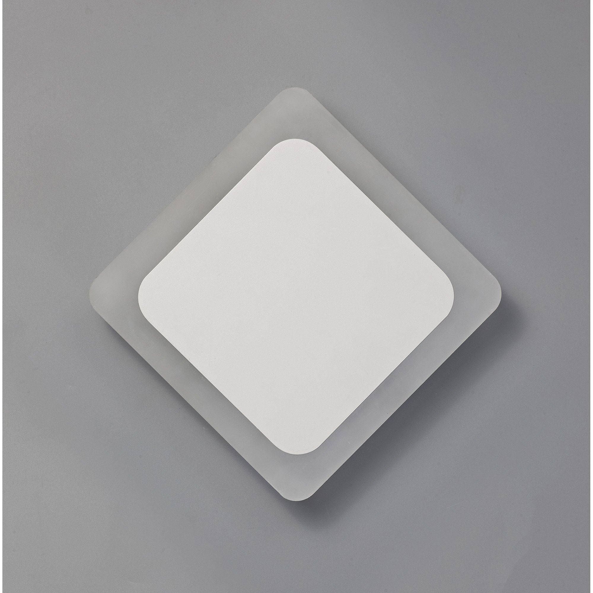 NLK03969 Modena Magnetic Base Wall Lamp LED 15/19cm Diamond Centre Sand White/Acrylic Frosted Diffuser