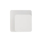 NLK03979 Modena Magnetic Base Wall Lamp LED 15/19cm Square Right Offset Sand White/Acrylic Frosted Diffuser