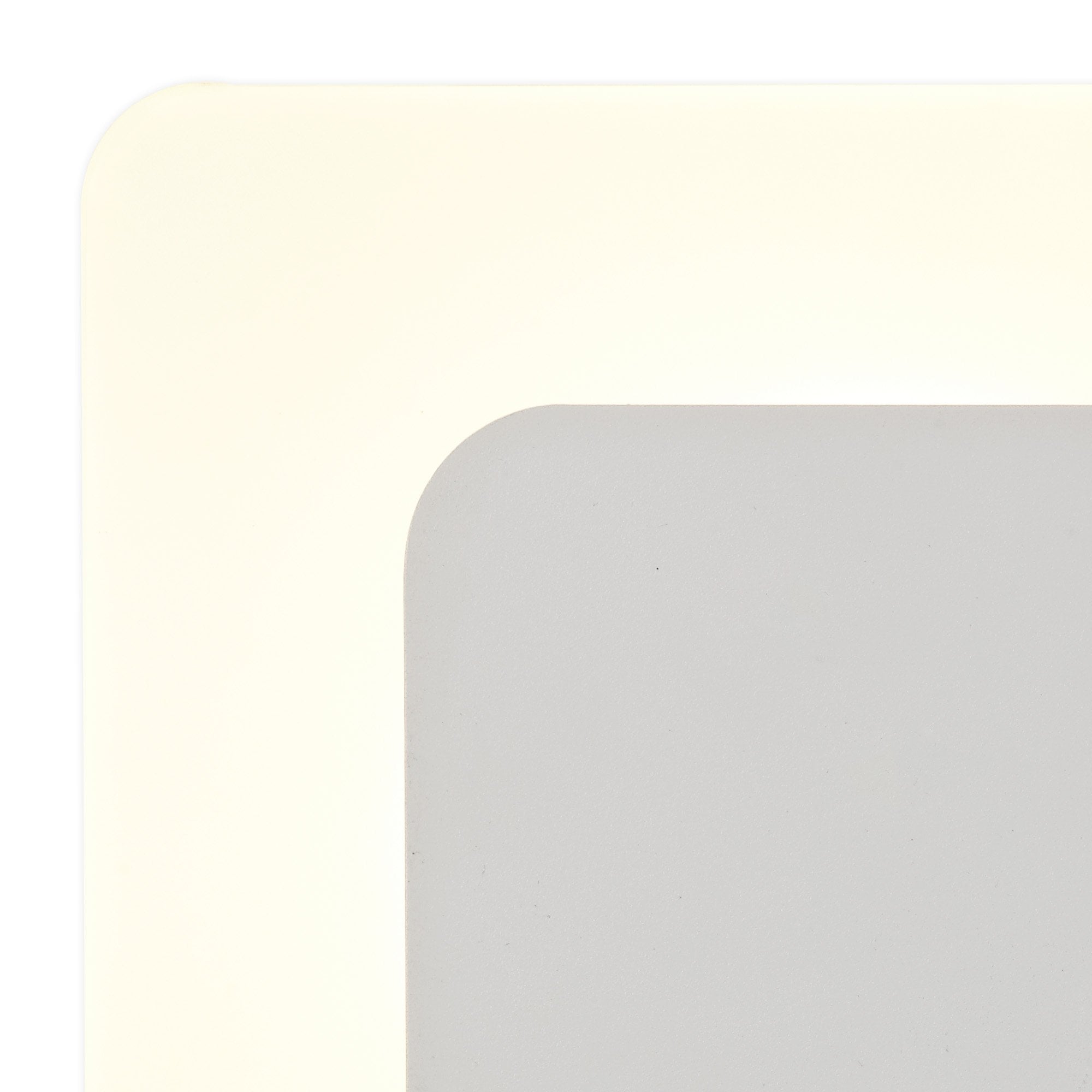 NLK03979 Modena Magnetic Base Wall Lamp LED 15/19cm Square Right Offset Sand White/Acrylic Frosted Diffuser