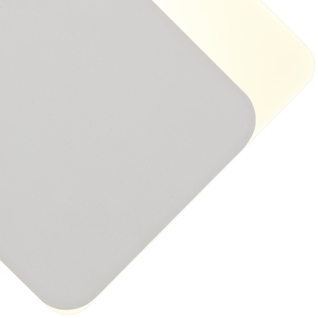NLK03989 Modena Magnetic Base Wall Lamp LED 15/19cm Diamond Bottom Offset Sand White/Acrylic Frosted Diffuser