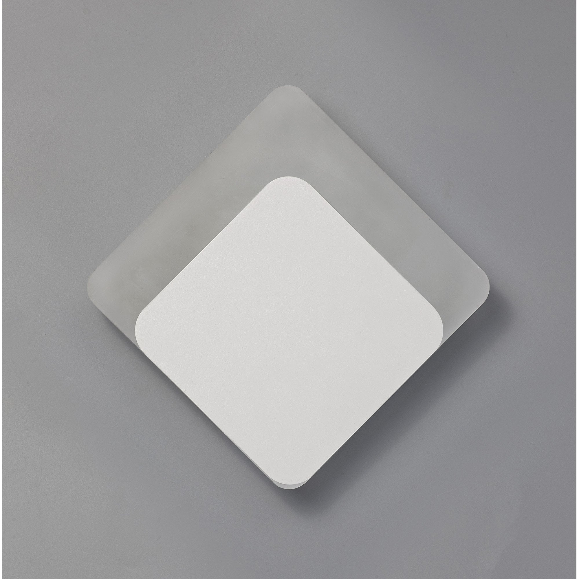 NLK03989 Modena Magnetic Base Wall Lamp LED 15/19cm Diamond Bottom Offset Sand White/Acrylic Frosted Diffuser
