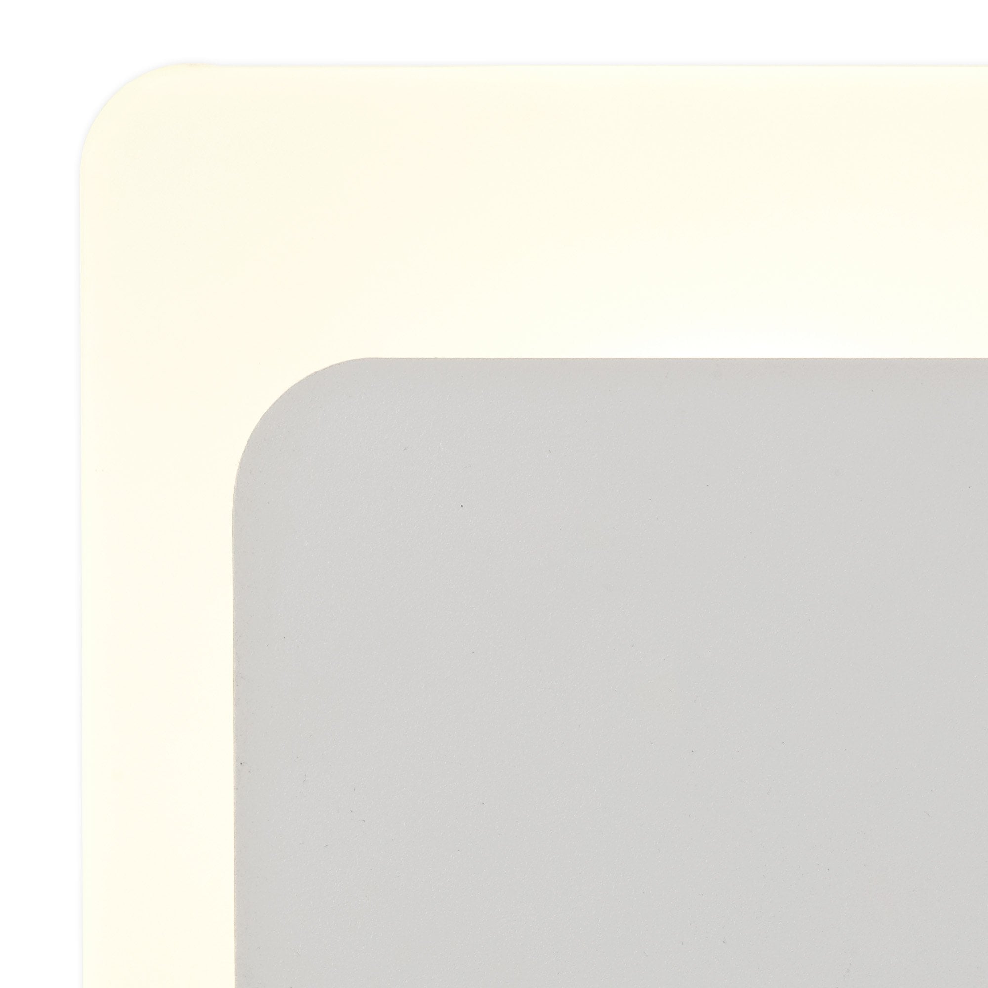 NLK03999 Modena Magnetic Base Wall Lamp LED 15/19cm Square Bottom Offset Sand White/Acrylic Frosted Diffuser