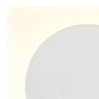 NLK04009 Modena Magnetic Base Wall Lamp LED 15cm Round 19cm Square Centre Sand White/Acrylic Frosted Diffuser
