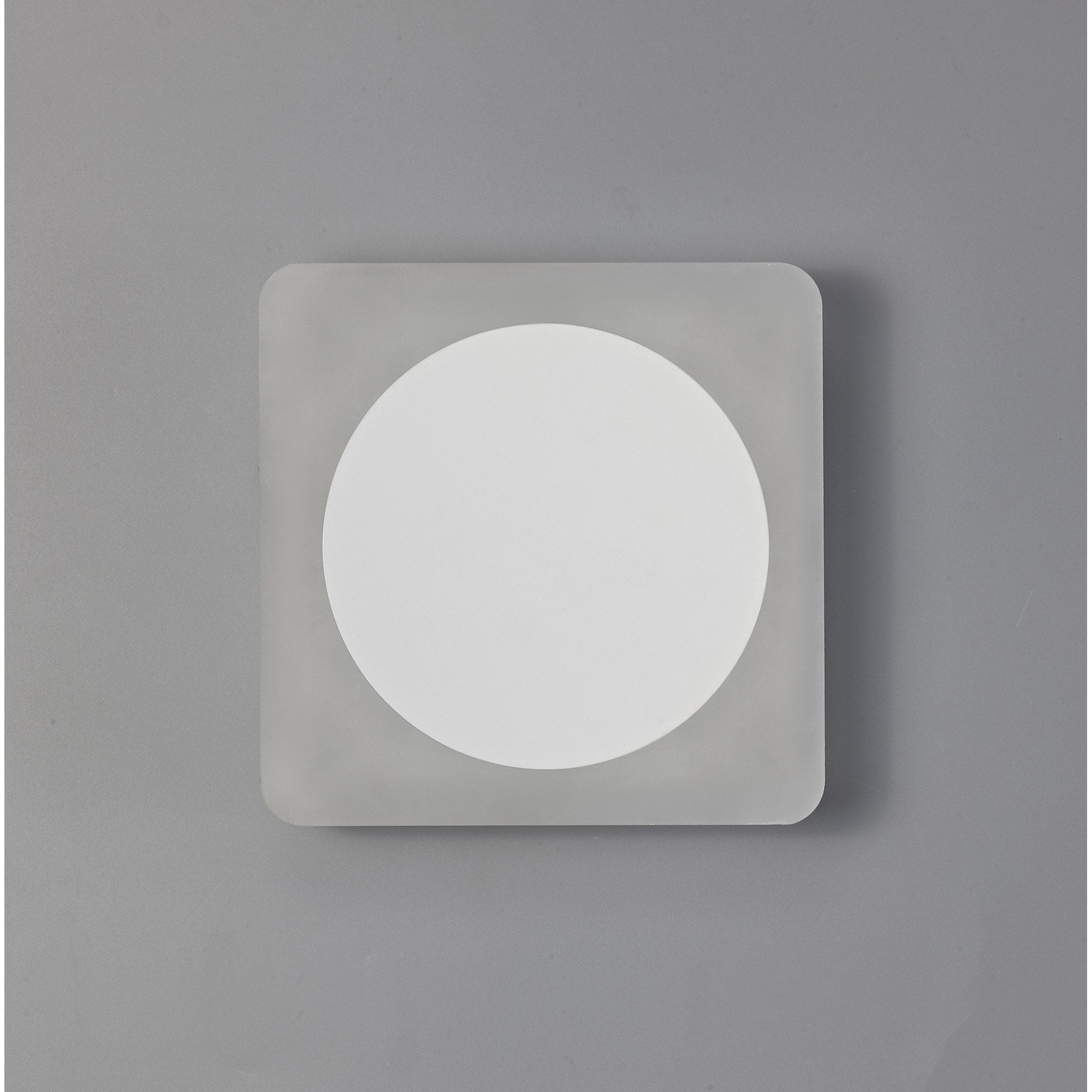NLK04009 Modena Magnetic Base Wall Lamp LED 15cm Round 19cm Square Centre Sand White/Acrylic Frosted Diffuser