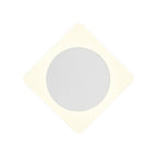 NLK04019 Modena Magnetic Base Wall Lamp LED 15cm Round 19cm Diamond Centre Sand White/Acrylic Frosted Diffuser