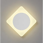 NLK04019 Modena Magnetic Base Wall Lamp LED 15cm Round 19cm Diamond Centre Sand White/Acrylic Frosted Diffuser