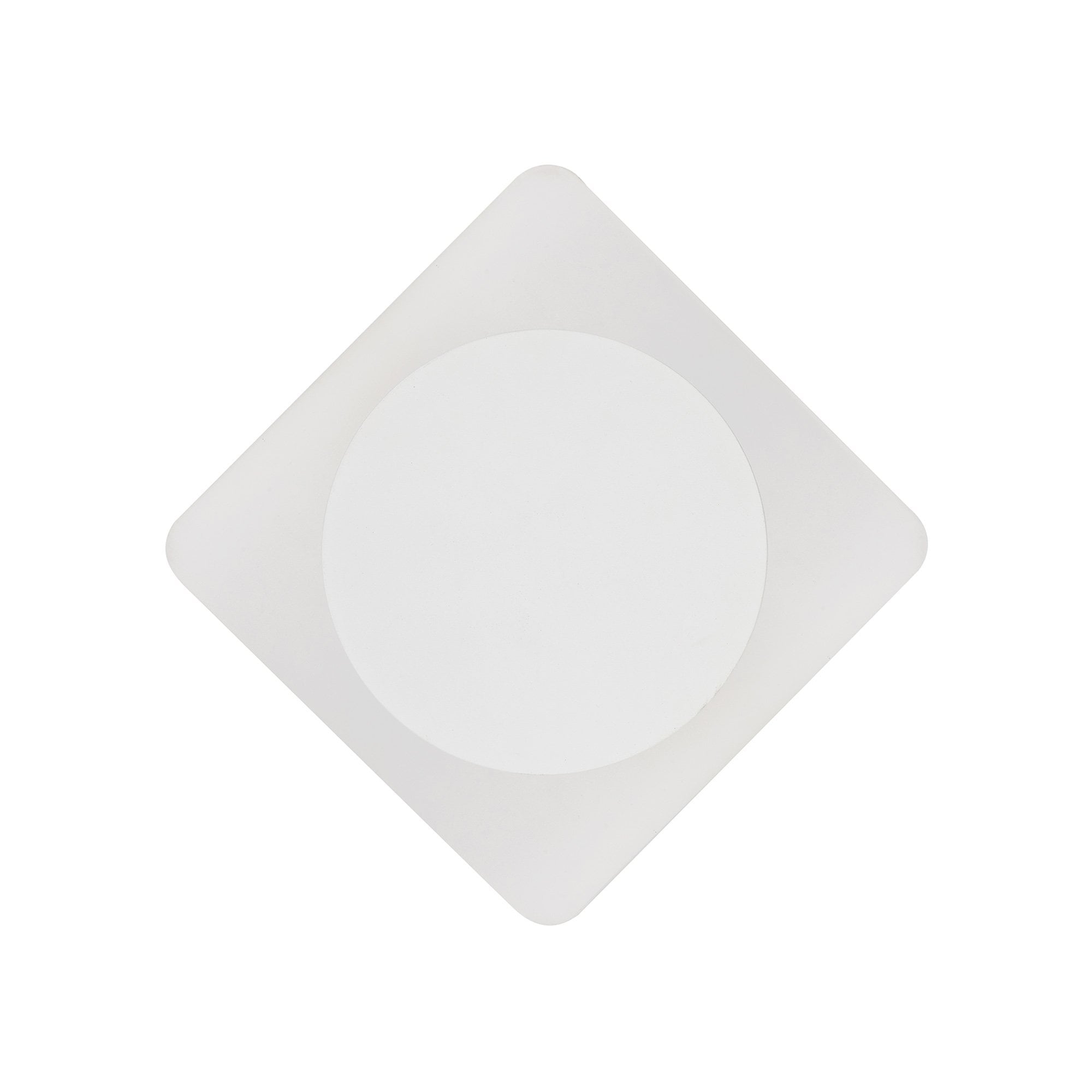 NLK04019 Modena Magnetic Base Wall Lamp LED 15cm Round 19cm Diamond Centre Sand White/Acrylic Frosted Diffuser