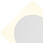 NLK04019 Modena Magnetic Base Wall Lamp LED 15cm Round 19cm Diamond Centre Sand White/Acrylic Frosted Diffuser