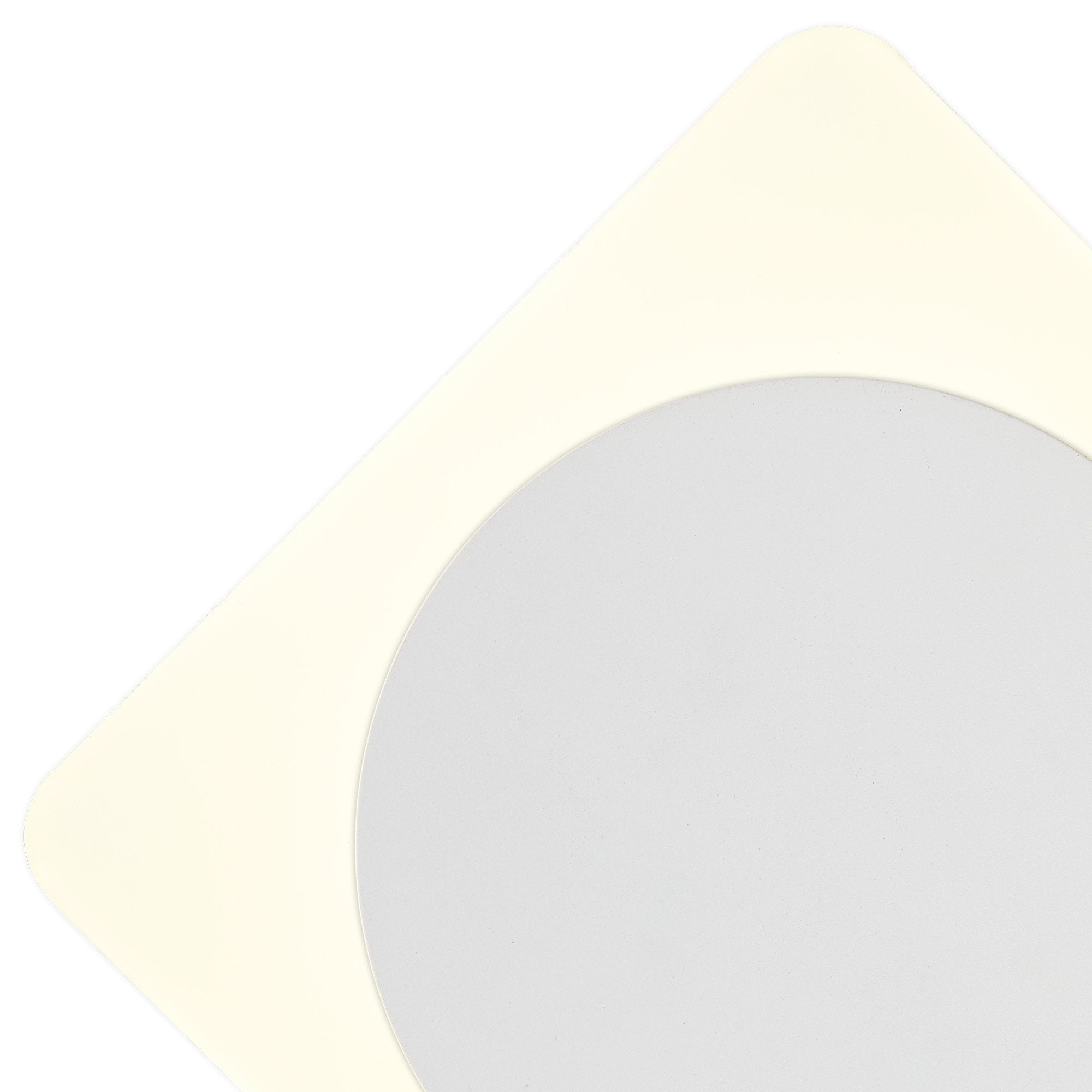 NLK04019 Modena Magnetic Base Wall Lamp LED 15cm Round 19cm Diamond Centre Sand White/Acrylic Frosted Diffuser