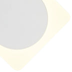 NLK04019 Modena Magnetic Base Wall Lamp LED 15cm Round 19cm Diamond Centre Sand White/Acrylic Frosted Diffuser
