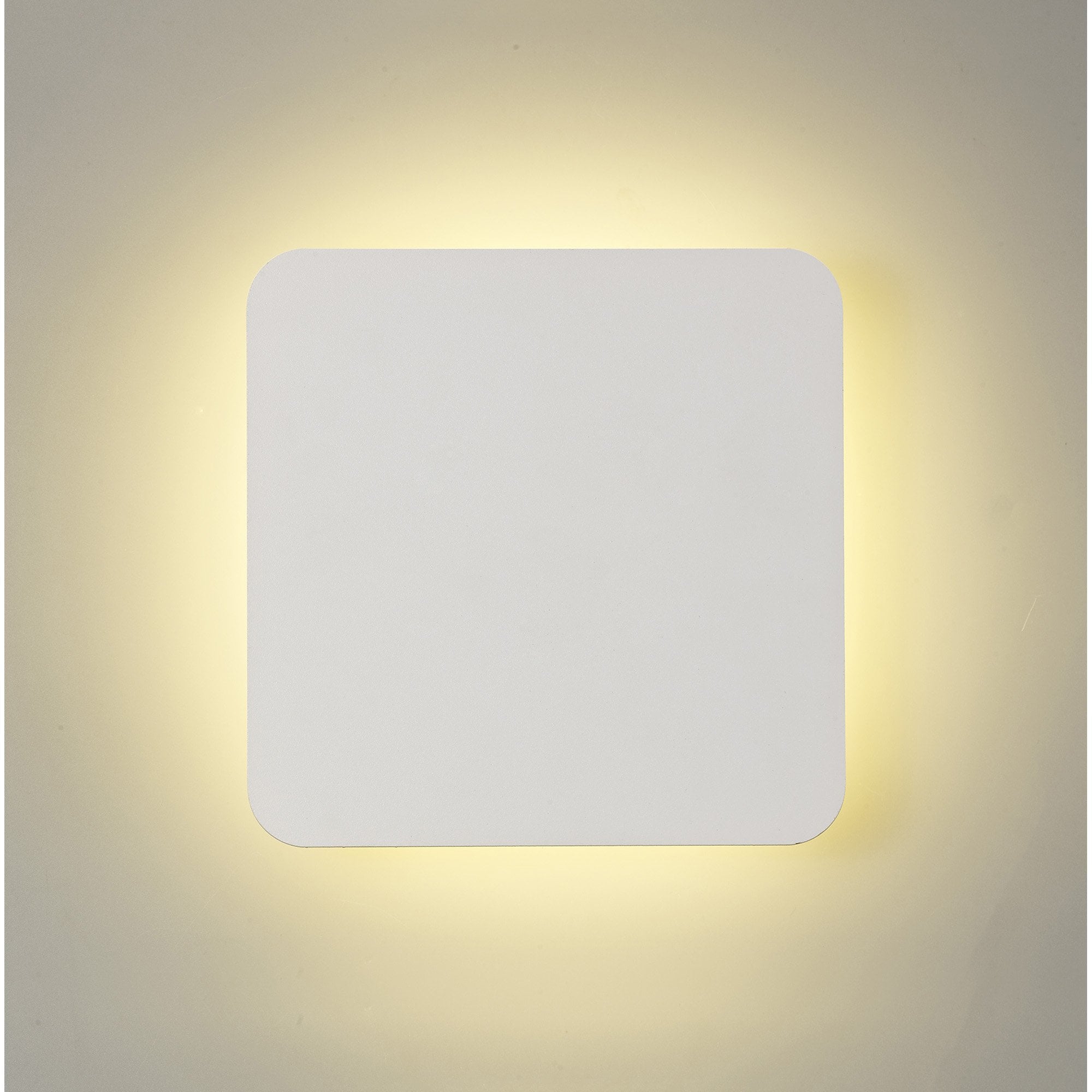NLK04039 Modena Magnetic Base Wall Lamp LED 20/19cm Square Centre Sand White/Acrylic Frosted Diffuser