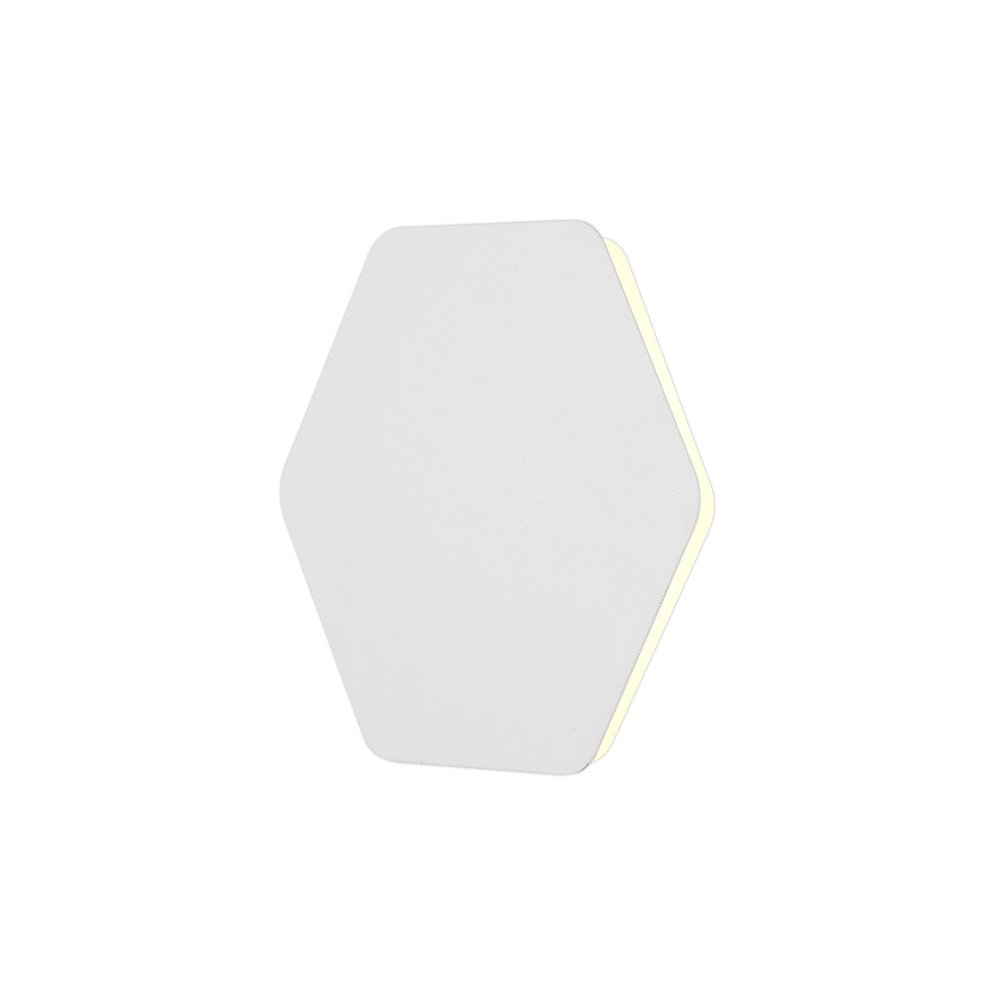 NLK04059 Modena Magnetic Base Wall Lamp LED 20/19cm Horizontal Hexagonal Centre Sand White/Acrylic Frosted Diffuser