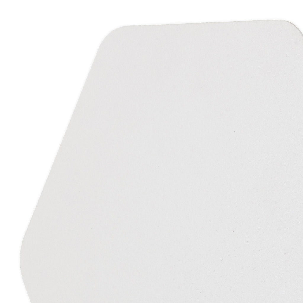 NLK04059 Modena Magnetic Base Wall Lamp LED 20/19cm Horizontal Hexagonal Centre Sand White/Acrylic Frosted Diffuser