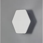NLK04059 Modena Magnetic Base Wall Lamp LED 20/19cm Horizontal Hexagonal Centre Sand White/Acrylic Frosted Diffuser
