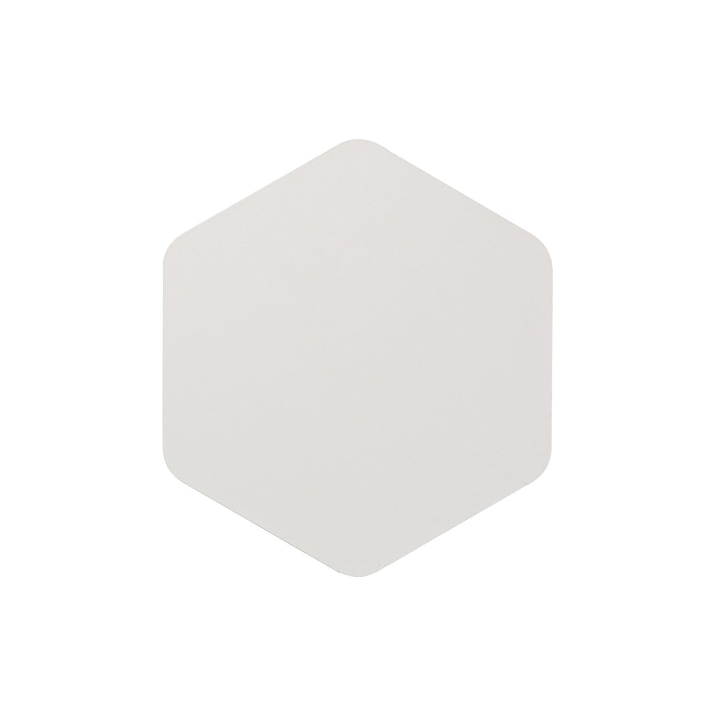 NLK04069 Modena Magnetic Base Wall Lamp LED 20/19cm Vertical Hexagonal Centre Sand White/Acrylic Frosted Diffuser