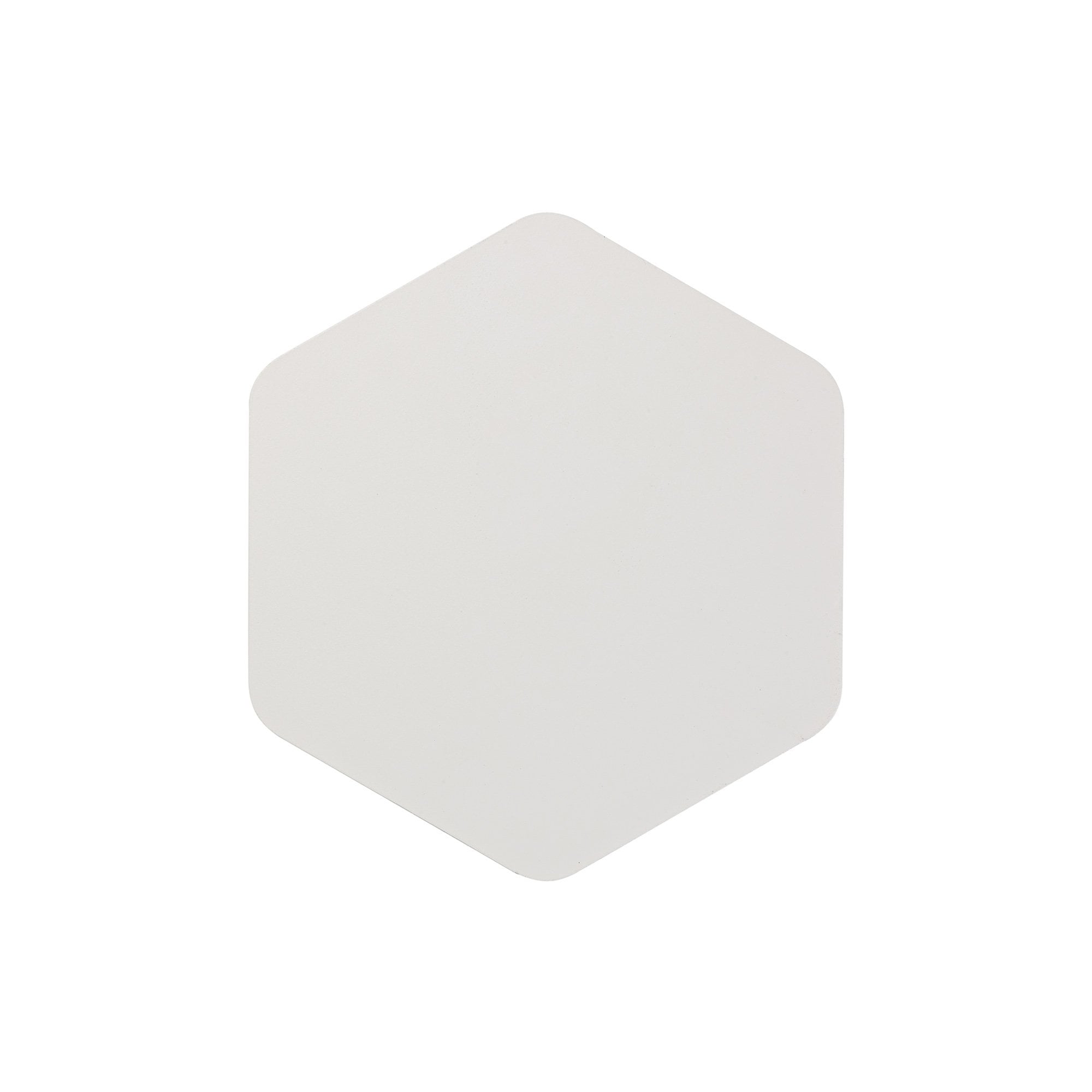 NLK04069 Modena Magnetic Base Wall Lamp LED 20/19cm Vertical Hexagonal Centre Sand White/Acrylic Frosted Diffuser