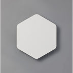 NLK04069 Modena Magnetic Base Wall Lamp LED 20/19cm Vertical Hexagonal Centre Sand White/Acrylic Frosted Diffuser