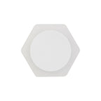 NLK04079 Modena Magnetic Base Wall Lamp LED 15cm Round 19cm Horizontal Hexagonal Centre Sand White/Acrylic Frosted Diffuser