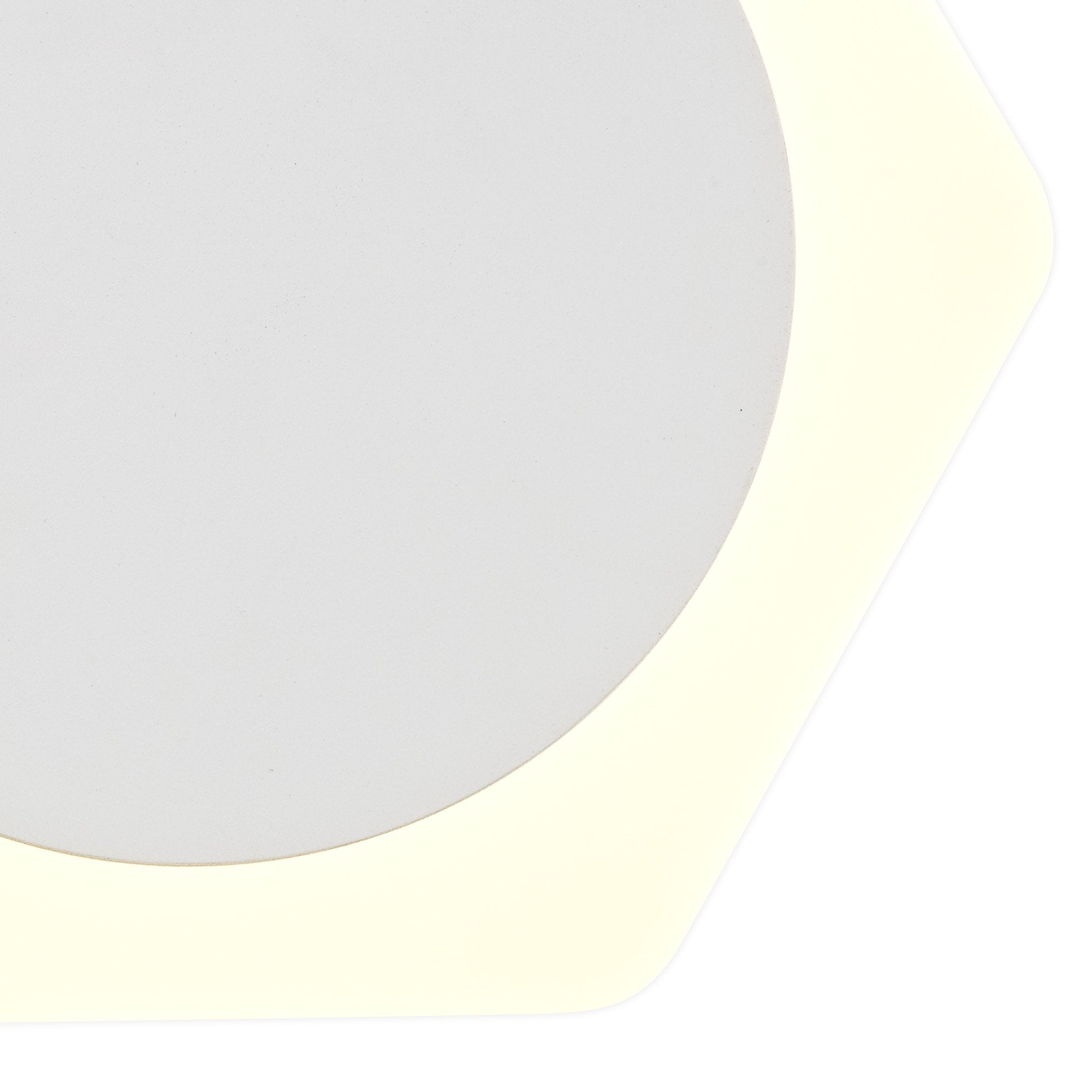 NLK04079 Modena Magnetic Base Wall Lamp LED 15cm Round 19cm Horizontal Hexagonal Centre Sand White/Acrylic Frosted Diffuser