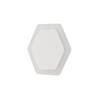NLK04089 Modena Magnetic Base Wall Lamp LED 15/19cm Horizontal Hexagonal Centre Sand White/Acrylic Frosted Diffuser