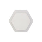 NLK04089 Modena Magnetic Base Wall Lamp LED 15/19cm Horizontal Hexagonal Centre Sand White/Acrylic Frosted Diffuser