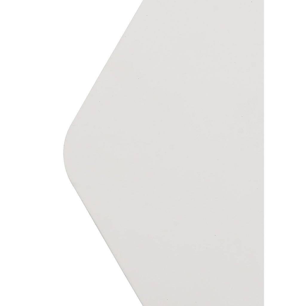 NLK04089 Modena Magnetic Base Wall Lamp LED 15/19cm Horizontal Hexagonal Centre Sand White/Acrylic Frosted Diffuser