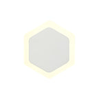 NLK04099 Modena Magnetic Base Wall Lamp LED 15/19cm Vertical Hexagonal Centre Sand White/Acrylic Frosted Diffuser