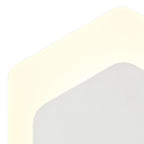 NLK04109 Modena Magnetic Base Wall Lamp LED 15/19cm Vertical Hexagonal Bottom Offset Sand White/Acrylic Frosted Diffuser