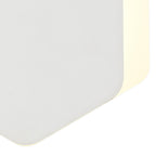 NLK04109 Modena Magnetic Base Wall Lamp LED 15/19cm Vertical Hexagonal Bottom Offset Sand White/Acrylic Frosted Diffuser