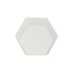 NLK04119 Modena Magnetic Base Wall Lamp LED 15/19cm Horizontal Hexagonal Bottom Offset Sand White/Acrylic Frosted Diffuser