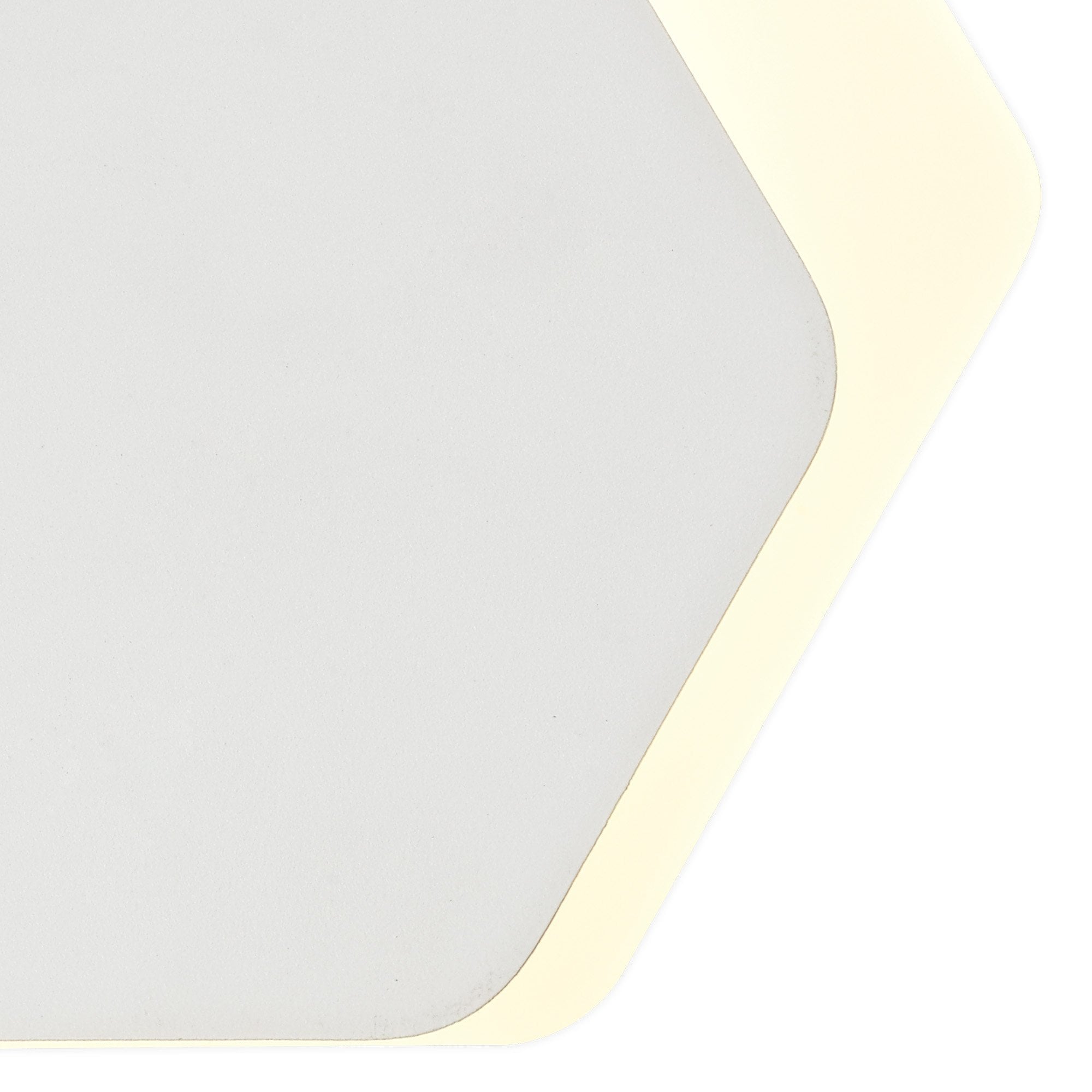 NLK04119 Modena Magnetic Base Wall Lamp LED 15/19cm Horizontal Hexagonal Bottom Offset Sand White/Acrylic Frosted Diffuser