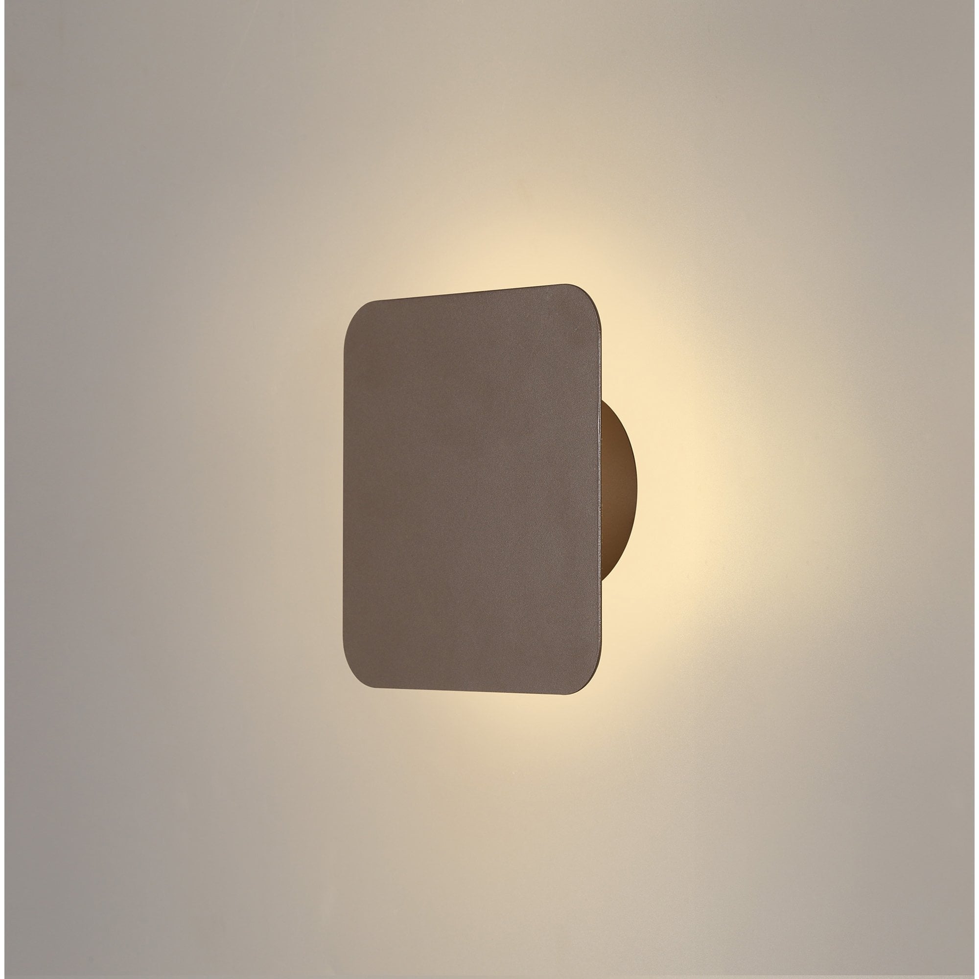 NLK04159 Modena Magnetic Base Wall Lamp LED 15cm Square Coffee