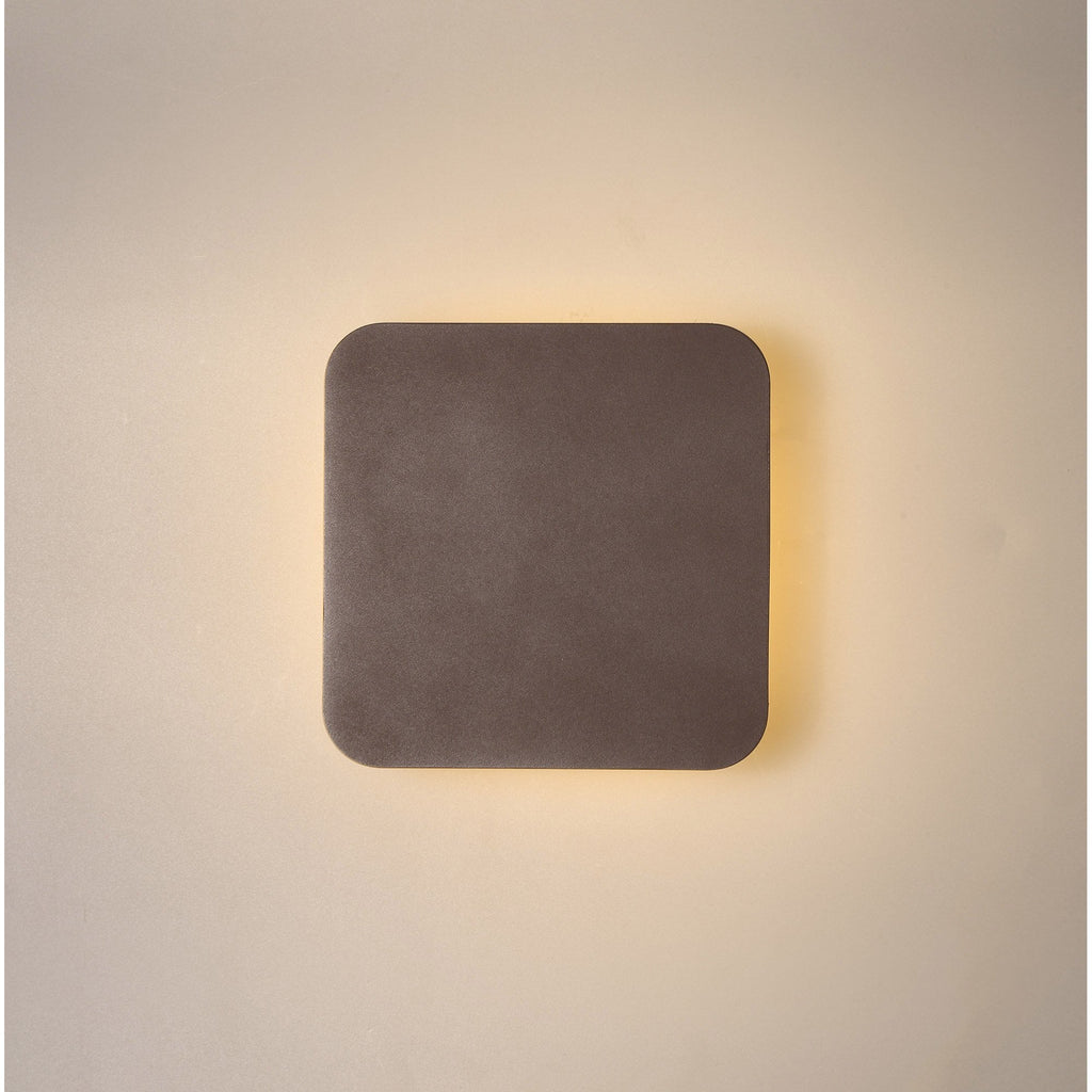 NLK04159 Modena Magnetic Base Wall Lamp LED 15cm Square Coffee