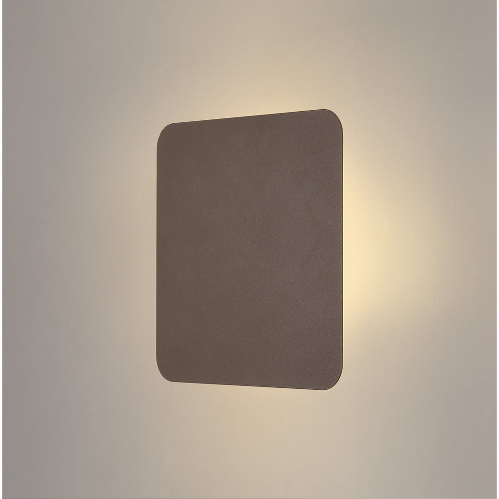 NLK04179 Modena Magnetic Base Wall Lamp LED 20cm Square Coffee