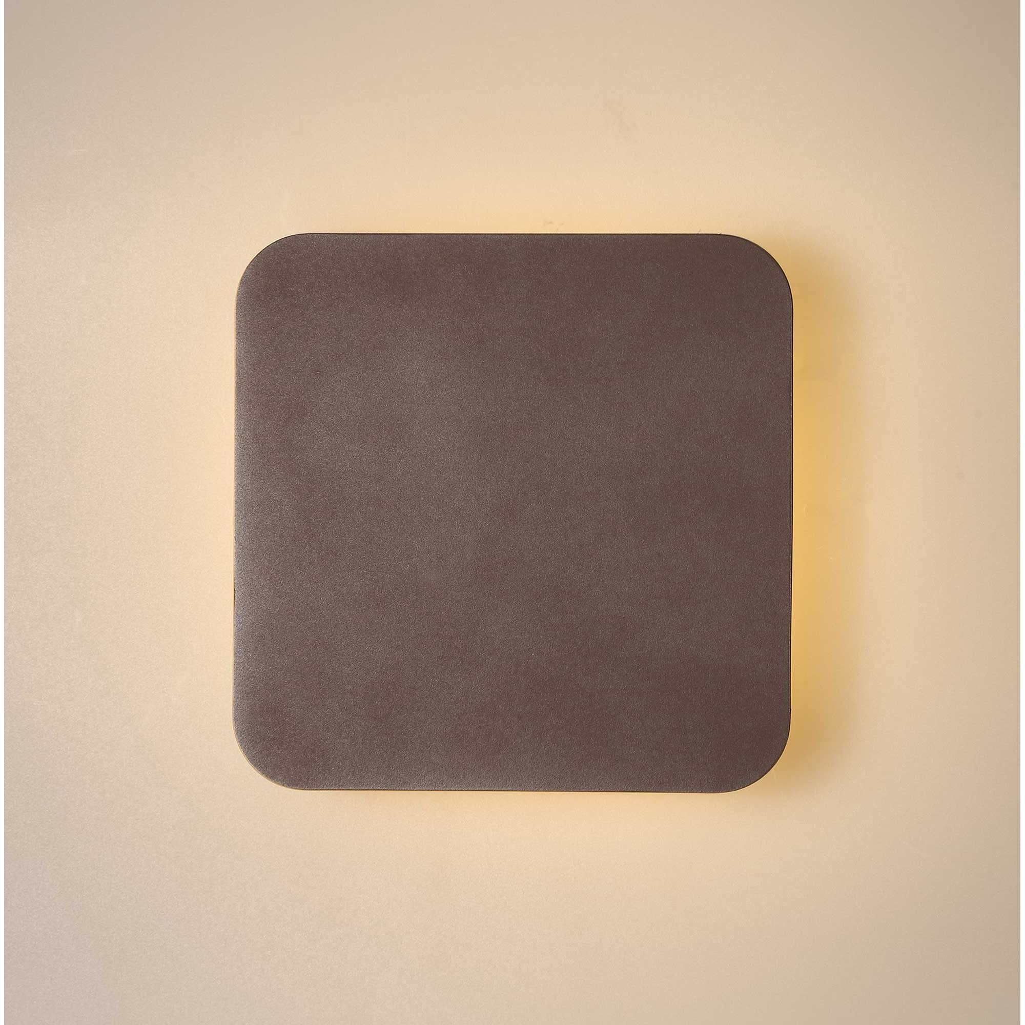 NLK04179 Modena Magnetic Base Wall Lamp LED 20cm Square Coffee