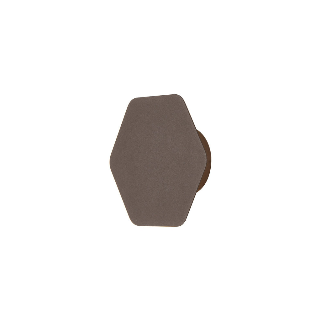 NLK04199 Modena Magnetic Base Wall Lamp LED 15cm Horizontal Hexagonal Coffee