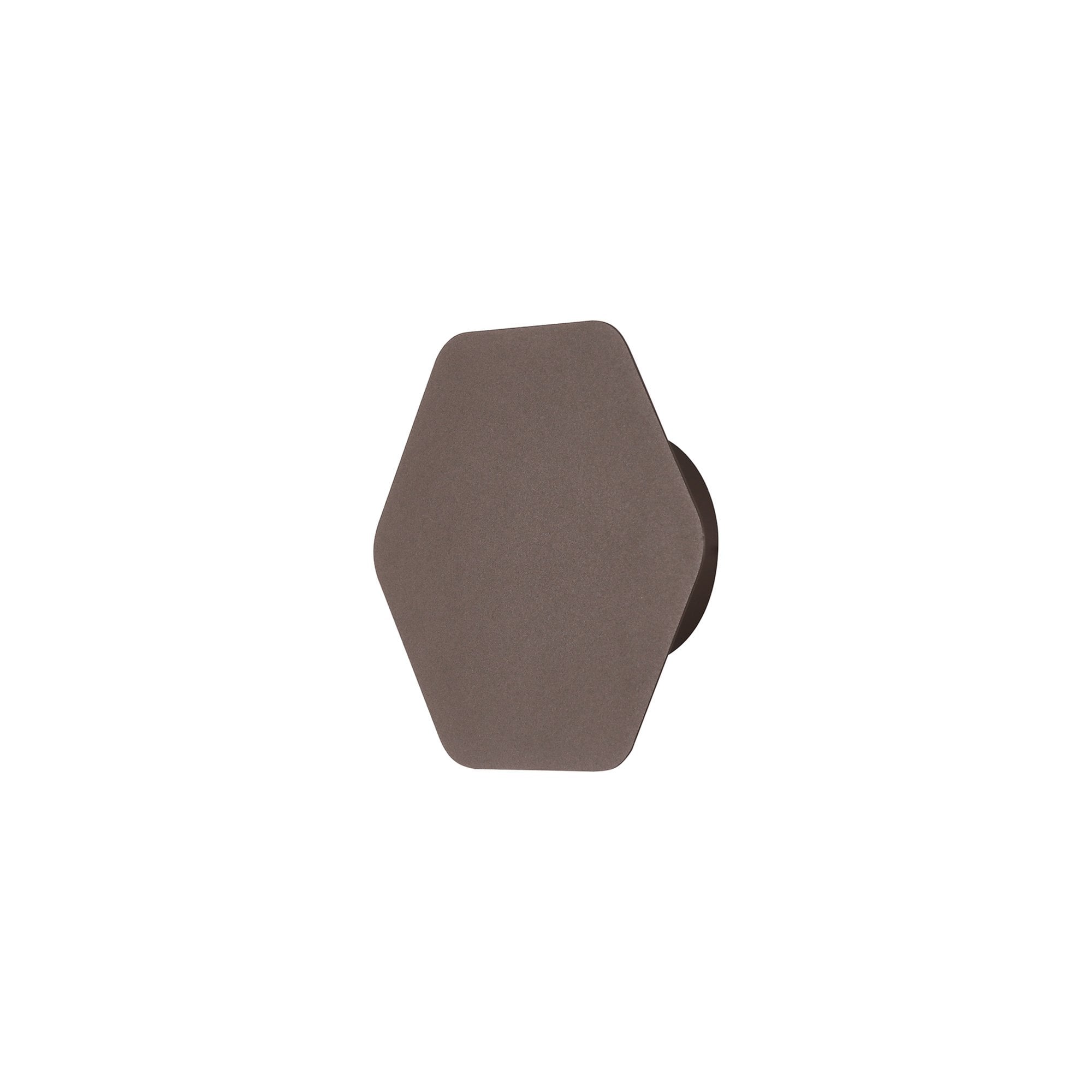 NLK04199 Modena Magnetic Base Wall Lamp LED 15cm Horizontal Hexagonal Coffee