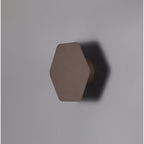 NLK04199 Modena Magnetic Base Wall Lamp LED 15cm Horizontal Hexagonal Coffee