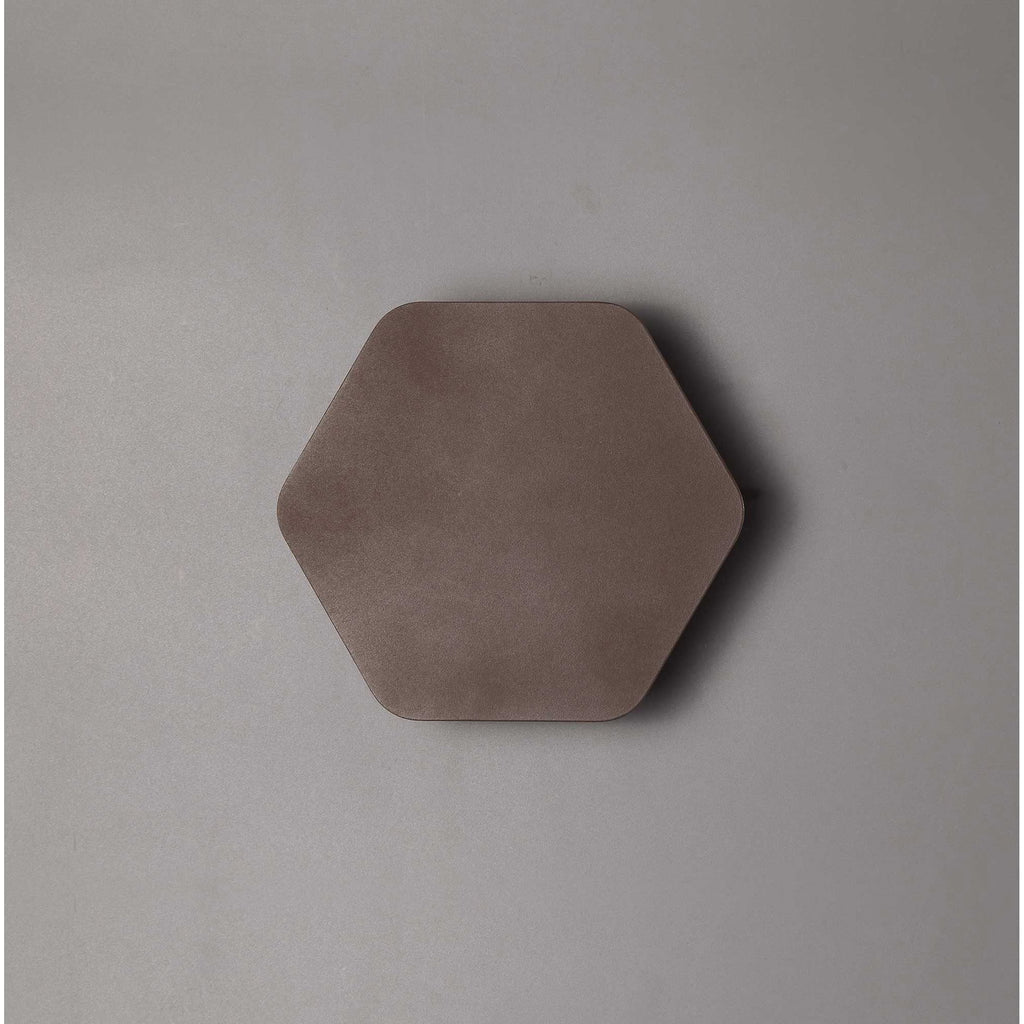 NLK04199 Modena Magnetic Base Wall Lamp LED 15cm Horizontal Hexagonal Coffee