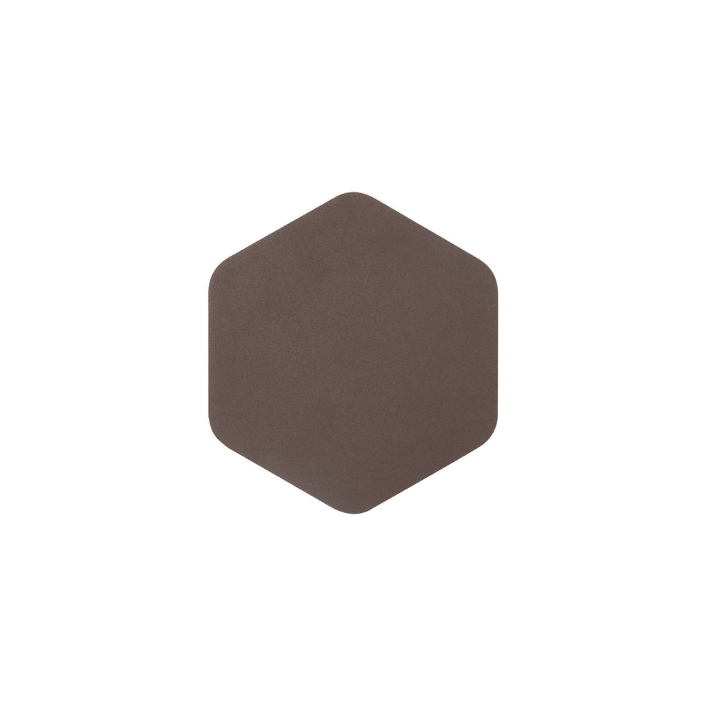 NLK04209 Modena Magnetic Base Wall Lamp LED 15cm Vertical Hexagonal Coffee