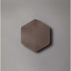NLK04209 Modena Magnetic Base Wall Lamp LED 15cm Vertical Hexagonal Coffee