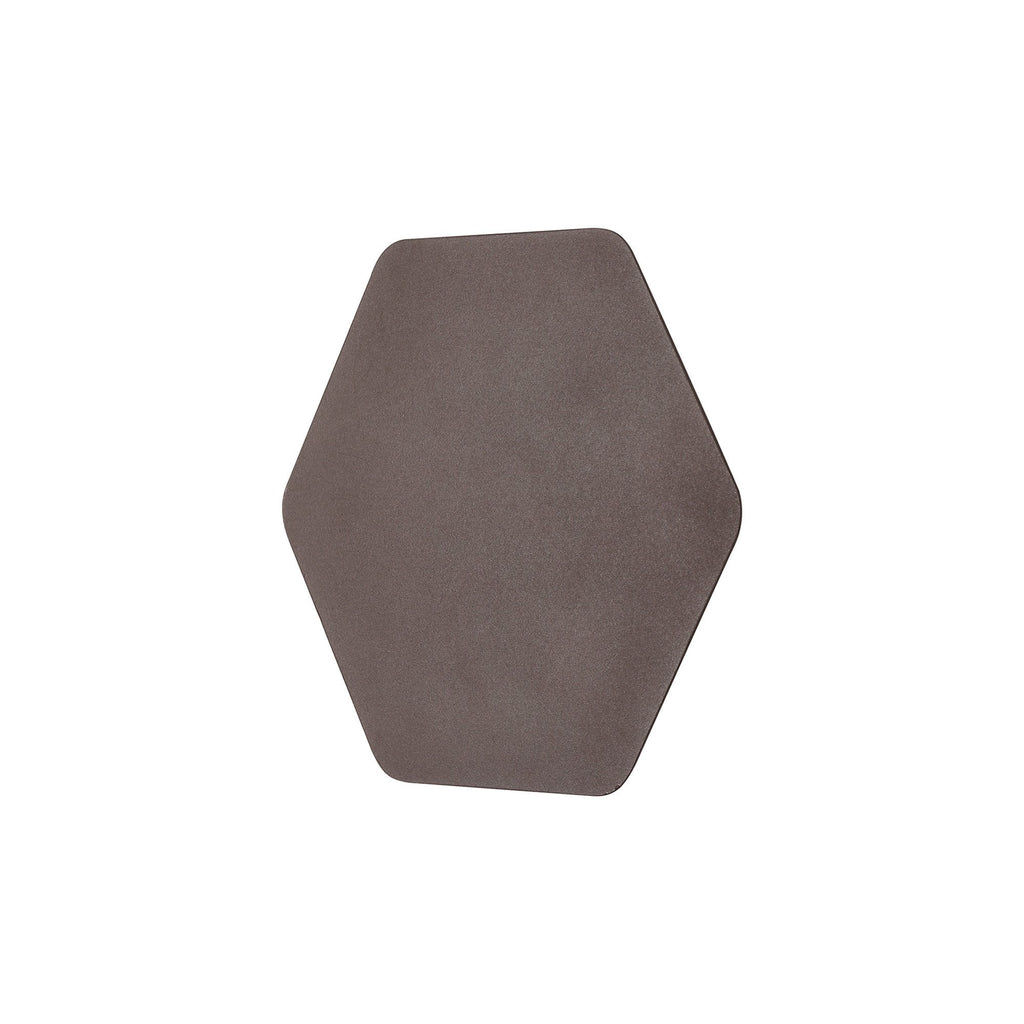 NLK04219 Modena Magnetic Base Wall Lamp LED 20cm Horizontal Hexagonal Coffee