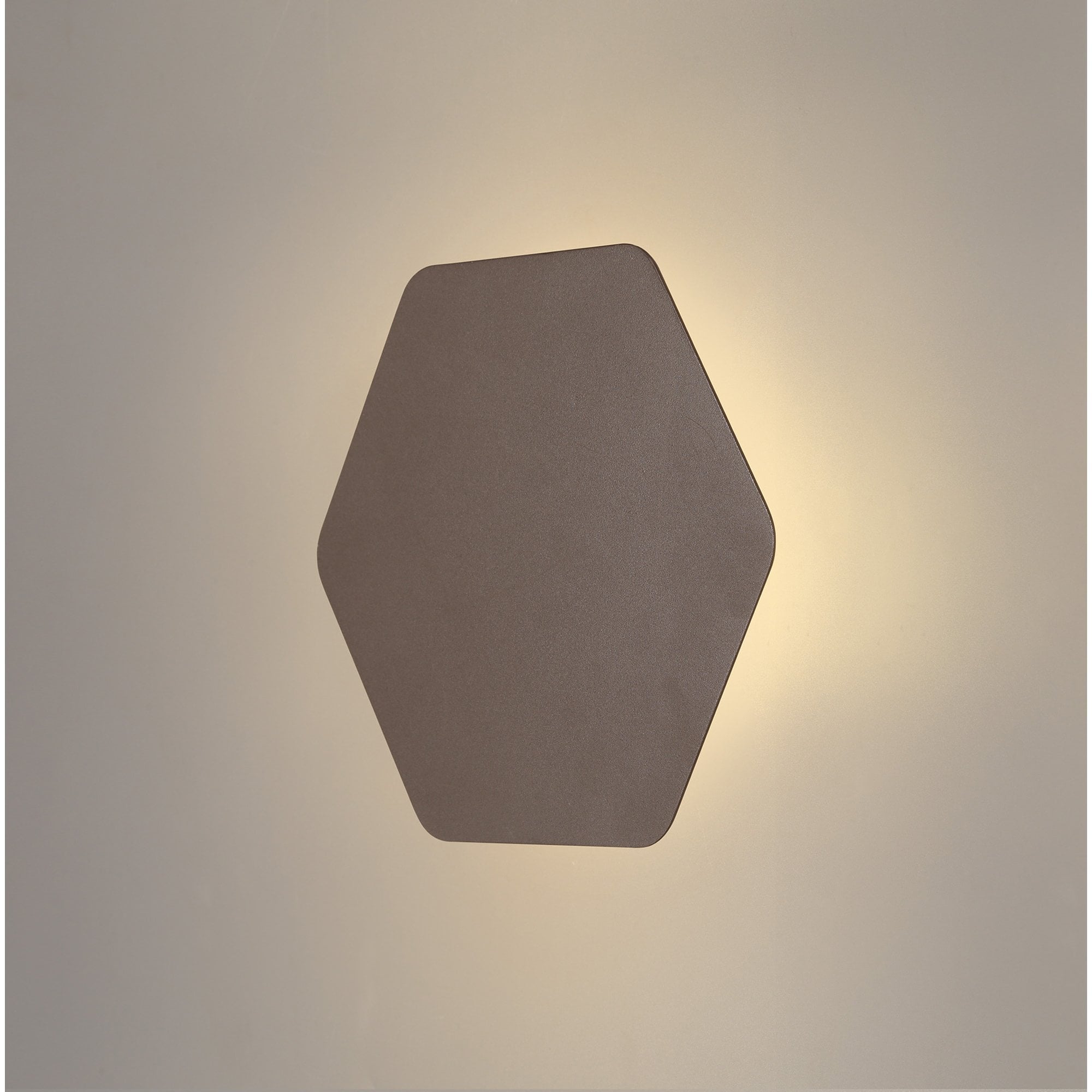 NLK04219 Modena Magnetic Base Wall Lamp LED 20cm Horizontal Hexagonal Coffee