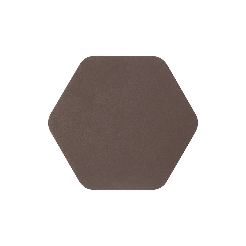 NLK04219 Modena Magnetic Base Wall Lamp LED 20cm Horizontal Hexagonal Coffee