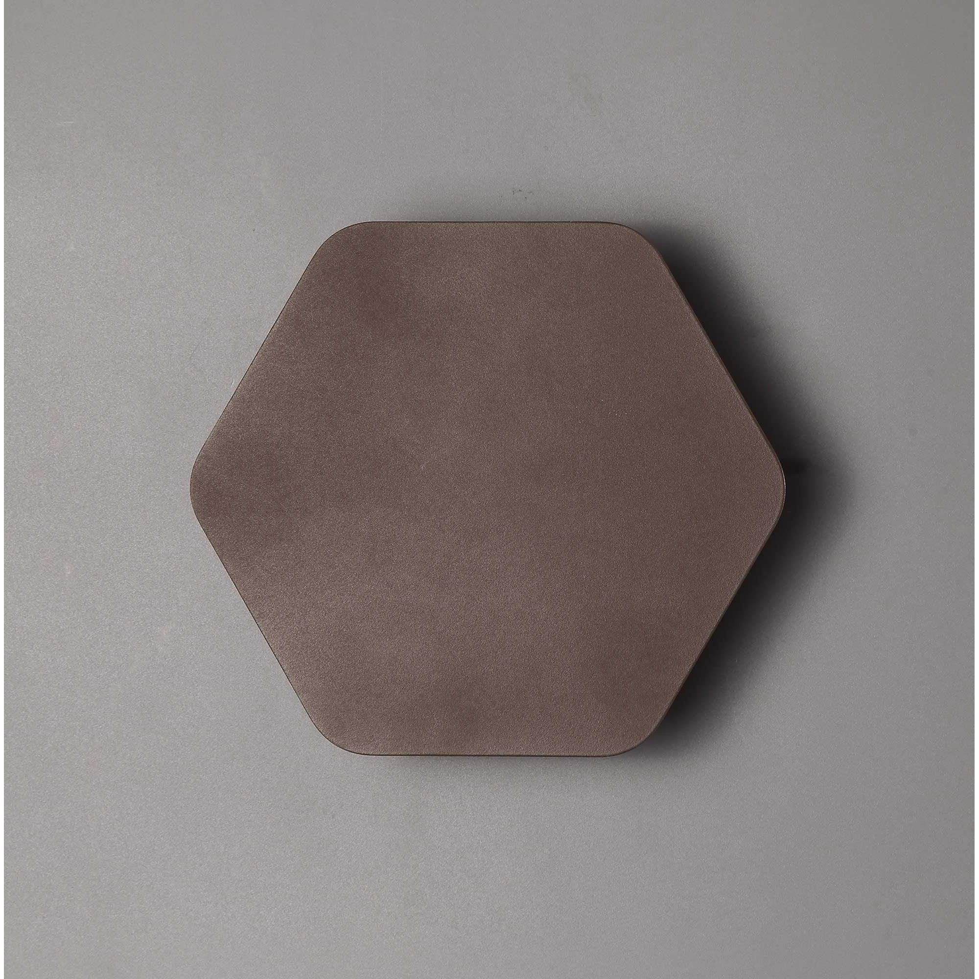 NLK04219 Modena Magnetic Base Wall Lamp LED 20cm Horizontal Hexagonal Coffee