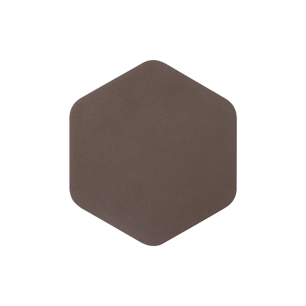 NLK04229 Modena Magnetic Base Wall Lamp LED 20cm Vertical Hexagonal Coffee