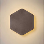 NLK04229 Modena Magnetic Base Wall Lamp LED 20cm Vertical Hexagonal Coffee