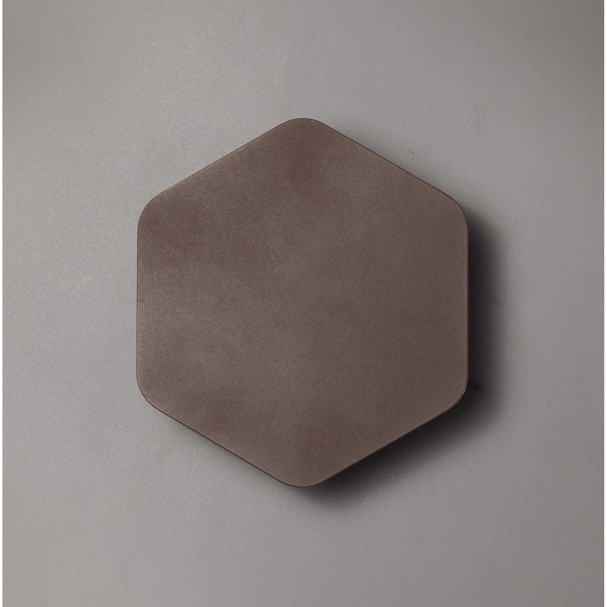NLK04229 Modena Magnetic Base Wall Lamp LED 20cm Vertical Hexagonal Coffee